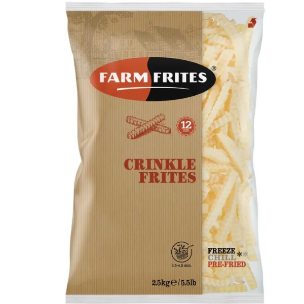 Papa Crinkle Farm Frites Bolsa De 2.5 Kg